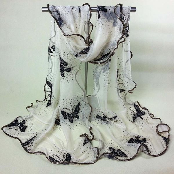 scarves women's luxury lace edged scarf vintage colorful butterfly gauze veil long large soft wraps shawl bufandas 190*42cm, Blue;gray
scarves women's luxury lace edged scarf vintage colorful butterfly gauze veil long large soft wraps shawl bufandas 190*42cm, Blue;gray