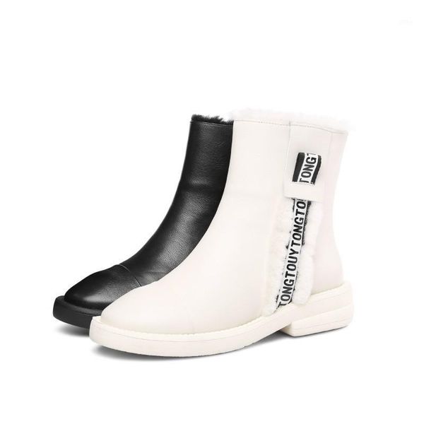 genuine leather snow boots for women ladies ankle shoes spring autumn platform slip on black white 2020 new
genuine leather snow boots for women ladies ankle shoes spring autumn platform slip on black white 2020 new