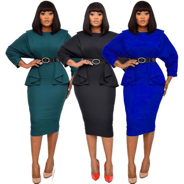 woman dress 2021 spring casual plus size slim office pencil bodycon dresses women ruffles long party dress oversize clothes, Black;gray
woman dress 2021 spring casual plus size slim office pencil bodycon dresses women ruffles long party dress oversize clothes, Black;gray
