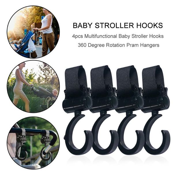 4pcs multifunctional baby stroller hooks 360 degree rotation diaper bag hanger grip stroller organizer
4pcs multifunctional baby stroller hooks 360 degree rotation diaper bag hanger grip stroller organizer