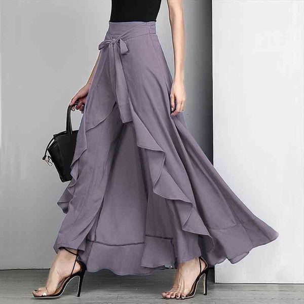 Women Palazzo Pants Causal Ruffle Drawstring Trouser Elegant High Waist Irregular Loose Pure Color Autumn Female Pant Skirt, Black;white
Women Palazzo Pants Causal Ruffle Drawstring Trouser Elegant High Waist Irregular Loose Pure Color Autumn Female Pant Skirt, Black;white