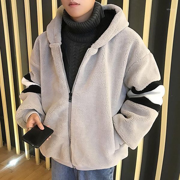 men's down & parkas men's fall winter lamb velvet loose thick warm jacket pure color hooded cotton clothing1, Black
men's down & parkas men's fall winter lamb velvet loose thick warm jacket pure color hooded cotton clothing1, Black
