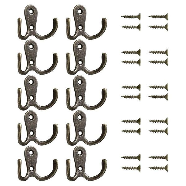 10pcs/set coat door hooks for bedrooms dual vintage coat hook wall mounted hanging clothes robe towel
10pcs/set coat door hooks for bedrooms dual vintage coat hook wall mounted hanging clothes robe towel