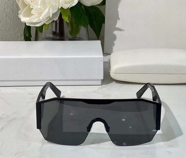 Image of Summer Shield Sunglasses 2220 Black Grey Lens Rimless Sunglasses gafas de sol Men Sun glasses Vintage Shades with Box