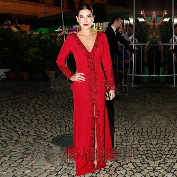 red v neck muslim satin evening dresses sleeves lace appliques prom gowns vestidos de fiesta de noche robe de soiree plus size, Black
red v neck muslim satin evening dresses sleeves lace appliques prom gowns vestidos de fiesta de noche robe de soiree plus size, Black