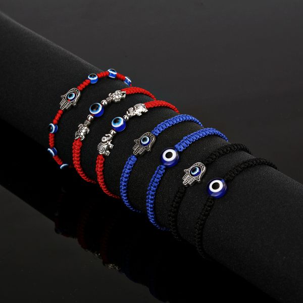 new fashion handmade men women couples evil eye charm adjustable bracelet for gift, Golden;silver
new fashion handmade men women couples evil eye charm adjustable bracelet for gift, Golden;silver