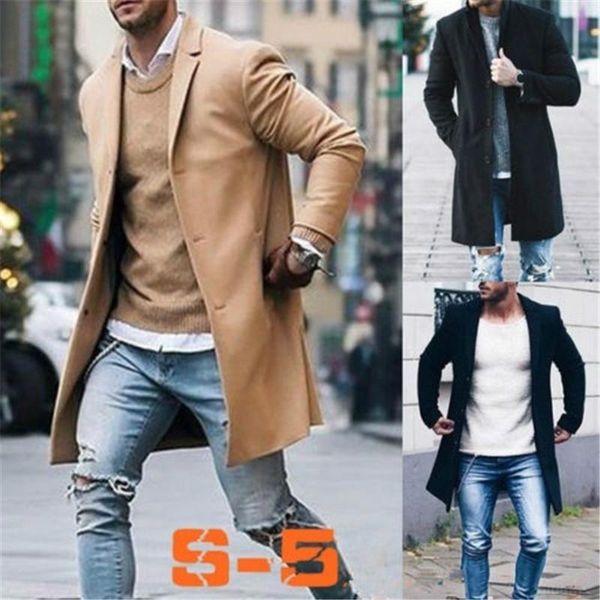 men's jackets fashion wool coat winter trench outwear overcoat long sleeve causal jacket, Black;brown
men's jackets fashion wool coat winter trench outwear overcoat long sleeve causal jacket, Black;brown