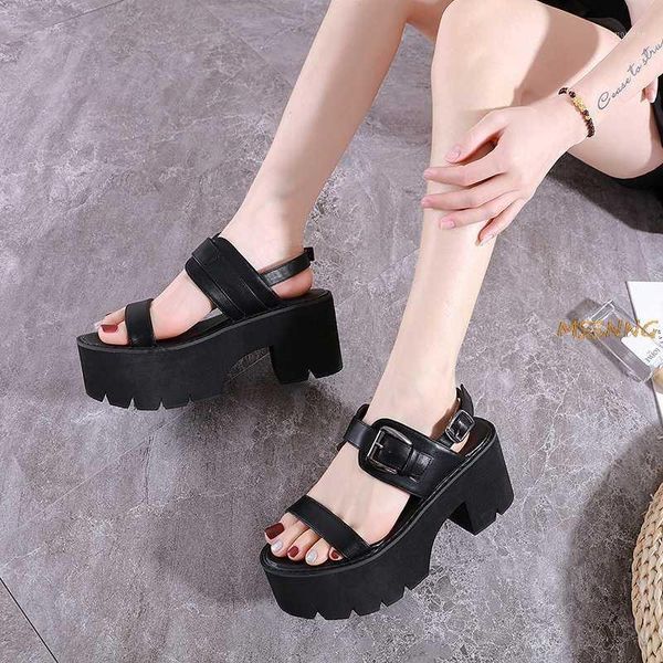 sandals summer black women fashion buckle strap peep toe think bottom punk ladies shoes casual beach solid sandals1
sandals summer black women fashion buckle strap peep toe think bottom punk ladies shoes casual beach solid sandals1