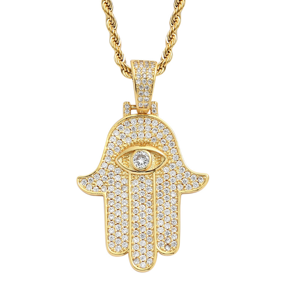 chains cubic zircon hand of fatima pendant necklace chain luxury jewelry for gift, Silver
chains cubic zircon hand of fatima pendant necklace chain luxury jewelry for gift, Silver