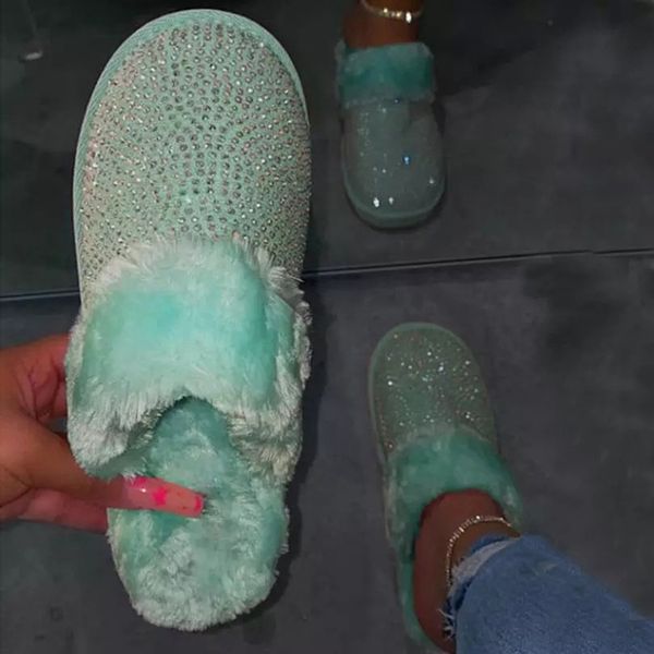 ladies indoor slippers plush warm crystal women slippers soft 2020 new winter comfortable flat shoes y1202, Black 
ladies indoor slippers plush warm crystal women slippers soft 2020 new winter comfortable flat shoes y1202, Black