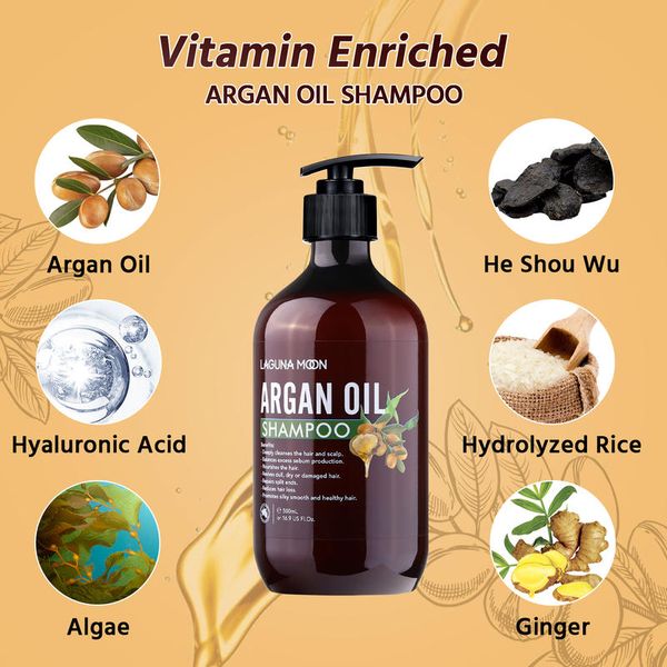 lagunamoon 500ml argan oil shampoos for hair growth shampoo reduce hair loss nourish moisturize hair care repair damaged
lagunamoon 500ml argan oil shampoos for hair growth shampoo reduce hair loss nourish moisturize hair care repair damaged