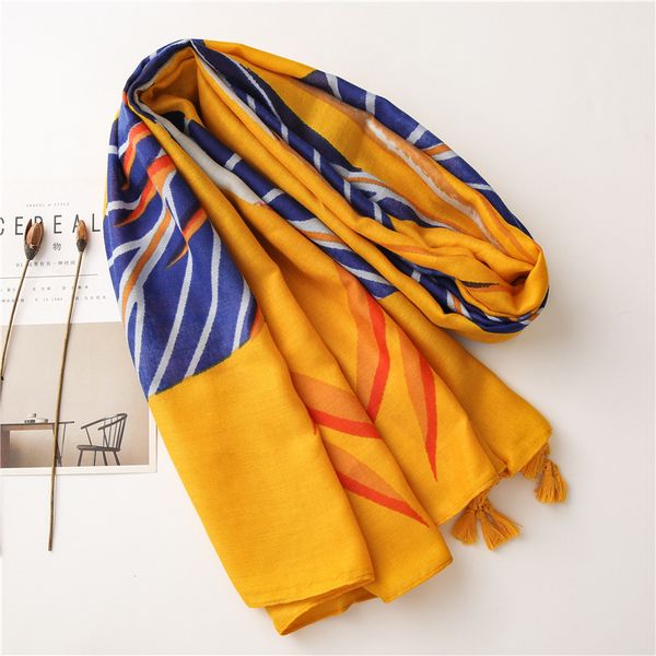 2020 women yellow big leaves floral viscose scarf ladies long shawl and echarpe print scarves female beach stole bandanas, Blue;gray
2020 women yellow big leaves floral viscose scarf ladies long shawl and echarpe print scarves female beach stole bandanas, Blue;gray