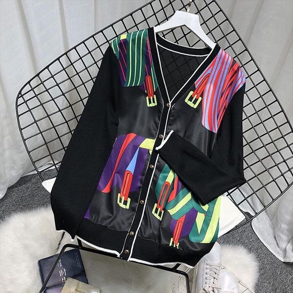vintage women print patchwork knitted cardigans lady elephant print sweaters female printed cardigans drop shipping high quality, White;black
vintage women print patchwork knitted cardigans lady elephant print sweaters female printed cardigans drop shipping high quality, White;black