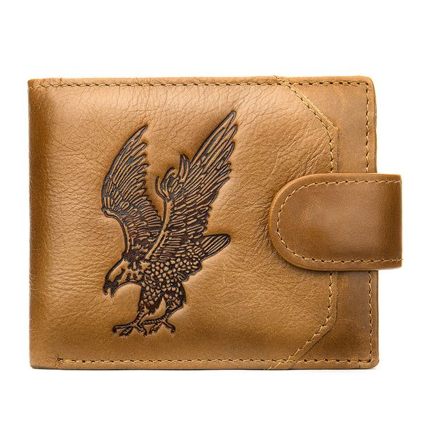 2020 leather copy of the bifold eagle short portfolios men vintage male lock purse multi-functional coins wallet hhh0, Red;black
2020 leather copy of the bifold eagle short portfolios men vintage male lock purse multi-functional coins wallet hhh0, Red;black