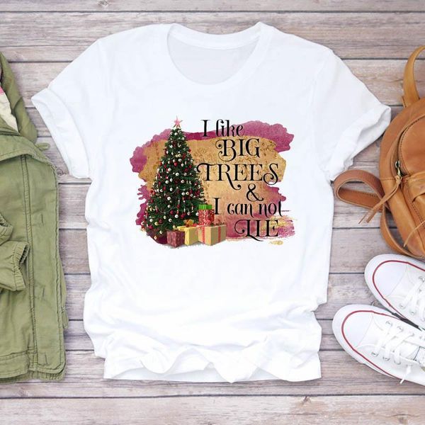 women gift tree holiday new year trend happy merry christmas print tshirts clothes graphic female t shirt ladies tee t-shirt, White
women gift tree holiday new year trend happy merry christmas print tshirts clothes graphic female t shirt ladies tee t-shirt, White
