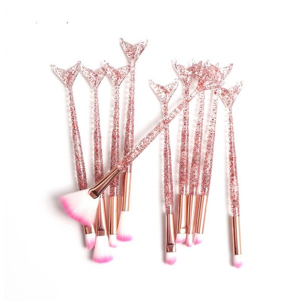 10pcs/set mermaid brush foundation powder eyeshadow eyeliner makeup brushes eyebrow blush lip make up brush set
10pcs/set mermaid brush foundation powder eyeshadow eyeliner makeup brushes eyebrow blush lip make up brush set