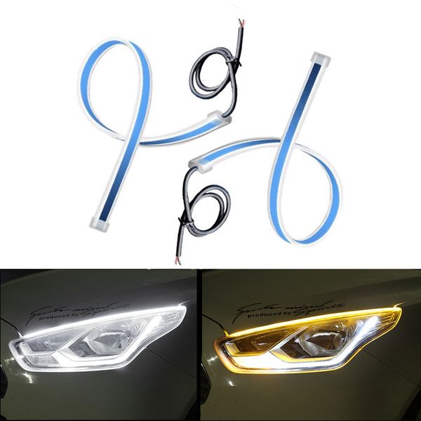 2pcs car drl running turn signal white amber led eyebrow lights flexible adhesive flowing bar silicone daytime running light headlight strip
2pcs car drl running turn signal white amber led eyebrow lights flexible adhesive flowing bar silicone daytime running light headlight strip