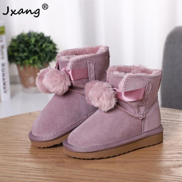 jxang fashion children snow boots genuine leather girls boots warm winter kids lace up pendant hair ball dusk shoes1, Black;grey
jxang fashion children snow boots genuine leather girls boots warm winter kids lace up pendant hair ball dusk shoes1, Black;grey