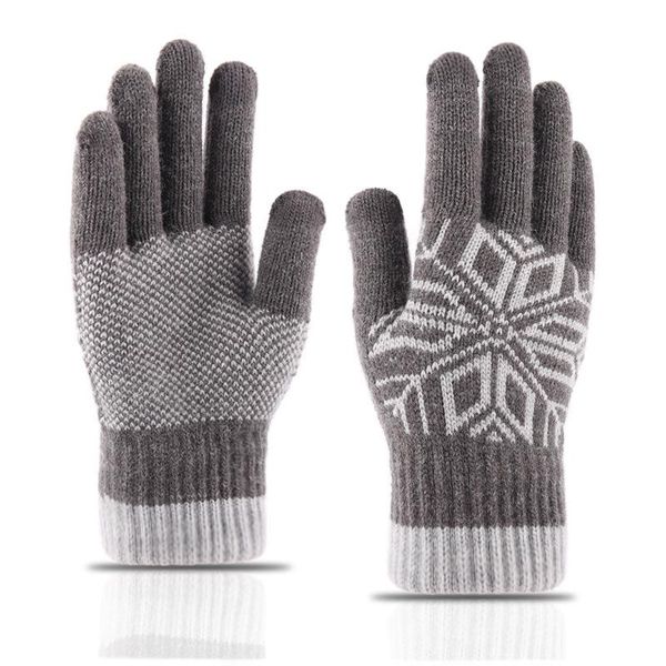 five fingers gloves cashmere touch screen winter men' wool warm jacquard plus velvet thickened finger knitted, Blue;gray
five fingers gloves cashmere touch screen winter men' wool warm jacquard plus velvet thickened finger knitted, Blue;gray