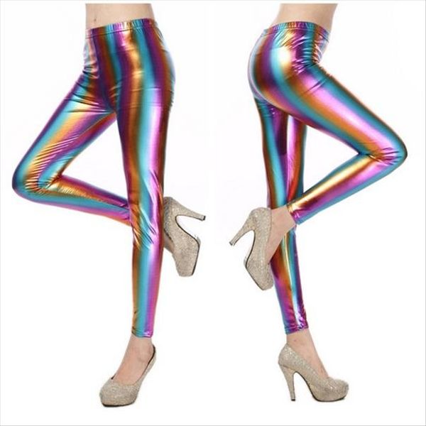 womens fluorescence metal color block bling striped print punk rock leggin pants women shiny leggings leggings 2020, Black
womens fluorescence metal color block bling striped print punk rock leggin pants women shiny leggings leggings 2020, Black