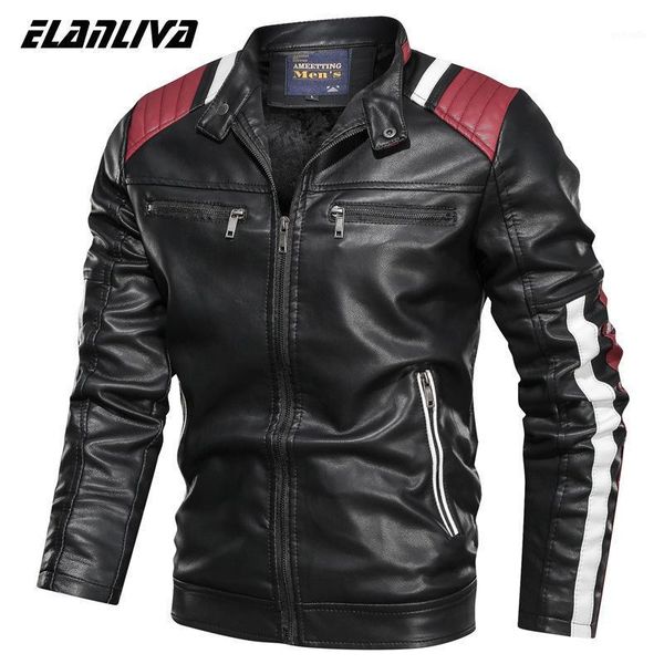 2020 new design leather jacket motorcycle pu bomber men stand collar autumn slim fit male leather jacket coats pu simple fashion1, Black
2020 new design leather jacket motorcycle pu bomber men stand collar autumn slim fit male leather jacket coats pu simple fashion1, Black