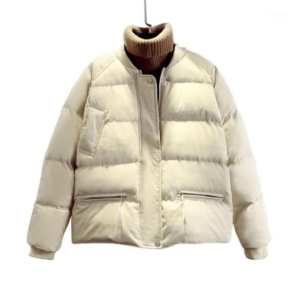 women's down & parkas winter jacket for women 2021 bubble coat japanese clothing bomber cute collage short female1, Black
women's down & parkas winter jacket for women 2021 bubble coat japanese clothing bomber cute collage short female1, Black