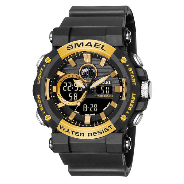 smael watches 8048 digital watch stylish silicone band double display chronograph character sports watch relogio digit wristwatches for men, Slivery;brown
smael watches 8048 digital watch stylish silicone band double display chronograph character sports watch relogio digit wristwatches for men, Slivery;brown