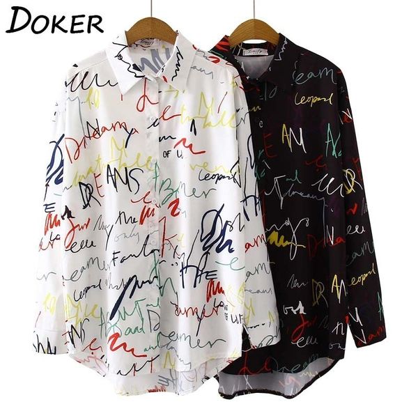 graffiti print blouse women autumn turn-down collar long sleeve plus size office elegant ladies shirts casual and blouses 220314, White
graffiti print blouse women autumn turn-down collar long sleeve plus size office elegant ladies shirts casual and blouses 220314, White
