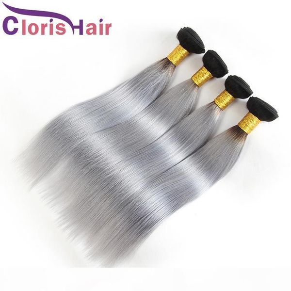 dark roots silver grey brazilian straight hair bundles colored two tone 1b gray human hair weaves brazillian virgin ombre hair extensions, Black
dark roots silver grey brazilian straight hair bundles colored two tone 1b gray human hair weaves brazillian virgin ombre hair extensions, Black