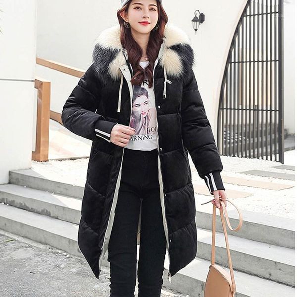 2019 new arrival women winter jacket with thicken fur hooded warm female long parka padded coat plus size#41, Black
2019 new arrival women winter jacket with thicken fur hooded warm female long parka padded coat plus size#41, Black