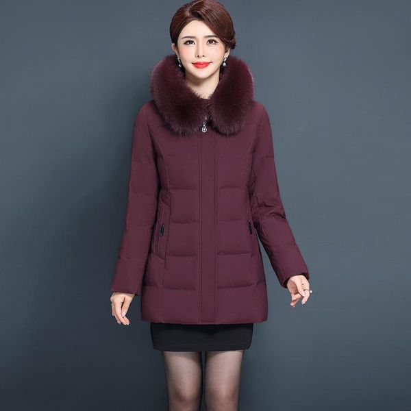 women duck down jacket winter down coat natural fur collar 2020 thick warm coats outwear puffer jackets plus size 6xl yq415, Black
women duck down jacket winter down coat natural fur collar 2020 thick warm coats outwear puffer jackets plus size 6xl yq415, Black