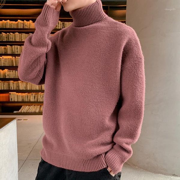 korean style sweaters casual loose fashion pullover turtleneck knitted long sleeve sweaters jersey mujer men's clothing db60my1, White;black
korean style sweaters casual loose fashion pullover turtleneck knitted long sleeve sweaters jersey mujer men's clothing db60my1, White;black