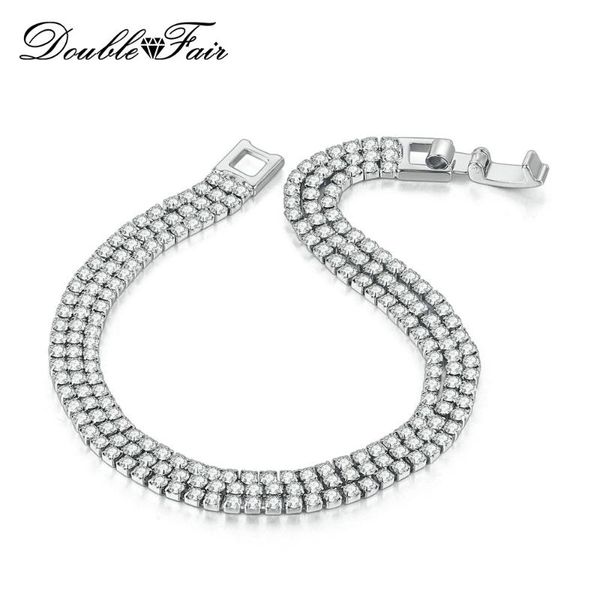 charm bracelets double fair style 3 layer sparkling zircon bracelet & bangle for women white/ rose gold color women's chain jewelry kc1, Golden;silver
charm bracelets double fair style 3 layer sparkling zircon bracelet & bangle for women white/ rose gold color women's chain jewelry kc1, Golden;silver