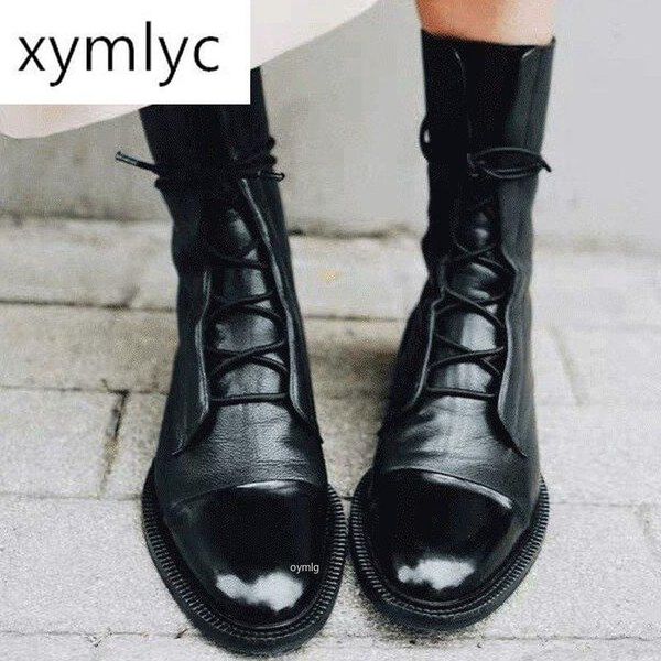 white snow boots women 2020 autumn england style boots women genuine leather casual shoes lace up short platform, Black
white snow boots women 2020 autumn england style boots women genuine leather casual shoes lace up short platform, Black