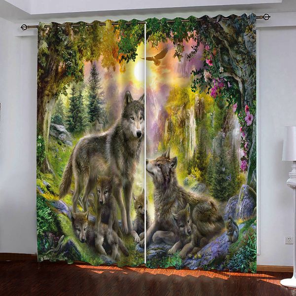 animal forest wolf 2 панели / set гардина блок из ткани портьеры затемнение тепловое изолировать спальня
animal forest wolf 2 панели / set гардина блок из ткани портьеры затемнение тепловое изолировать спальня