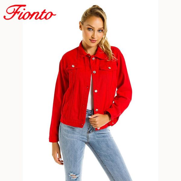 2020 autumn fashion denim clothing street wear women's solid color red denim jacket female casual wild loose coat an1428, Black;brown
2020 autumn fashion denim clothing street wear women's solid color red denim jacket female casual wild loose coat an1428, Black;brown