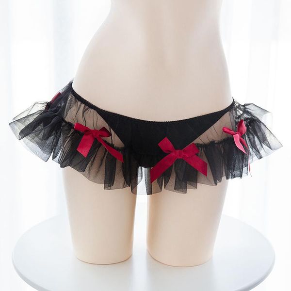 japanese cute underwear pettiskirt skirt ladies swan cute bow bow playful low waist briefs, Red;black
japanese cute underwear pettiskirt skirt ladies swan cute bow bow playful low waist briefs, Red;black