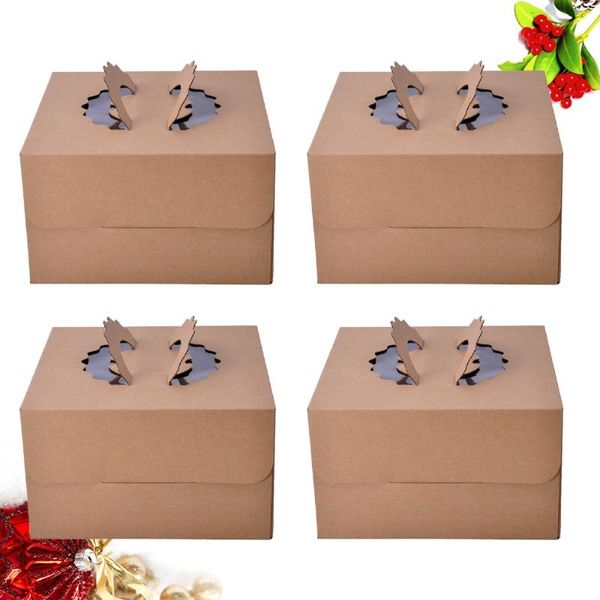gift wrap 4pcs handheld square cake box organizer kraft paper single layer packaging boxes for home dessert shop - 6 inch
gift wrap 4pcs handheld square cake box organizer kraft paper single layer packaging boxes for home dessert shop - 6 inch