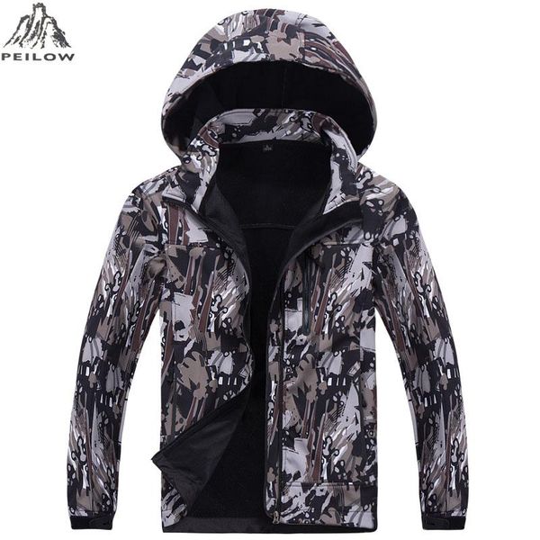 camouflage tactical jacket mens softshell waterproof windbreaker winter fleece liner hunt clothes hooded coat men, Black;brown
camouflage tactical jacket mens softshell waterproof windbreaker winter fleece liner hunt clothes hooded coat men, Black;brown