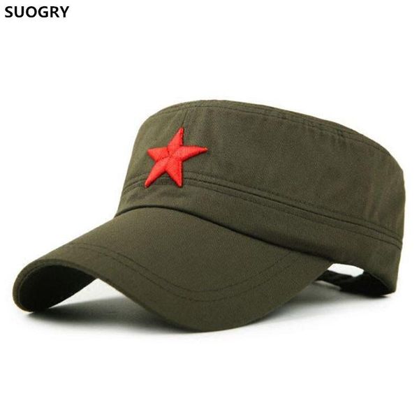 suogry cap red star embroidery cap hat army green flat hats for men women vintage bone male female army sun ha, Blue;gray
suogry cap red star embroidery cap hat army green flat hats for men women vintage bone male female army sun ha, Blue;gray