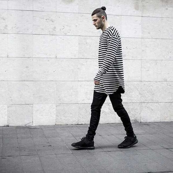 mens black striped tshirt long sleeve crew neck tshirt male wide waisted tees homme skateboard top, White;black
mens black striped tshirt long sleeve crew neck tshirt male wide waisted tees homme skateboard top, White;black