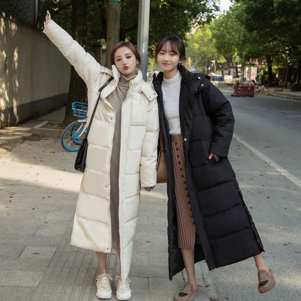 2021 new long, knee-length, winter jacket, korean version, medium length, loose and thick, female jacke e329, Black
2021 new long, knee-length, winter jacket, korean version, medium length, loose and thick, female jacke e329, Black