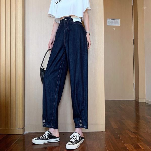 2020 new high waist slim wide-leg straight leg pants loose thin all-match nine-point jeans women jeans1, Blue
2020 new high waist slim wide-leg straight leg pants loose thin all-match nine-point jeans women jeans1, Blue