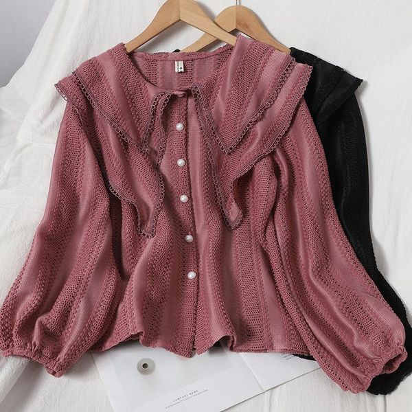 korean japan double-layer lace turn-down collar blouse autumn lantern sleeve hollow shirt women blusa female gx1174, White
korean japan double-layer lace turn-down collar blouse autumn lantern sleeve hollow shirt women blusa female gx1174, White