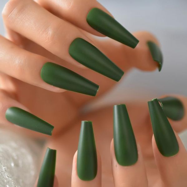 false nails 24pcs/set nail tips matte full cover super long ballet fake olive green french manicure tools 1 sheet glue sticker, Red;gold
false nails 24pcs/set nail tips matte full cover super long ballet fake olive green french manicure tools 1 sheet glue sticker, Red;gold