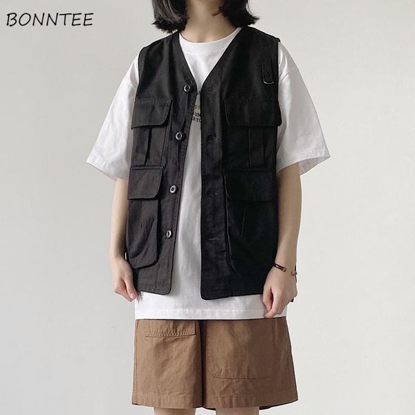 women's vests women streetwear cargo pockets arrival daily mujer waistcoats chic design teenagers outwear ulzzang all-match, Black;white
women's vests women streetwear cargo pockets arrival daily mujer waistcoats chic design teenagers outwear ulzzang all-match, Black;white