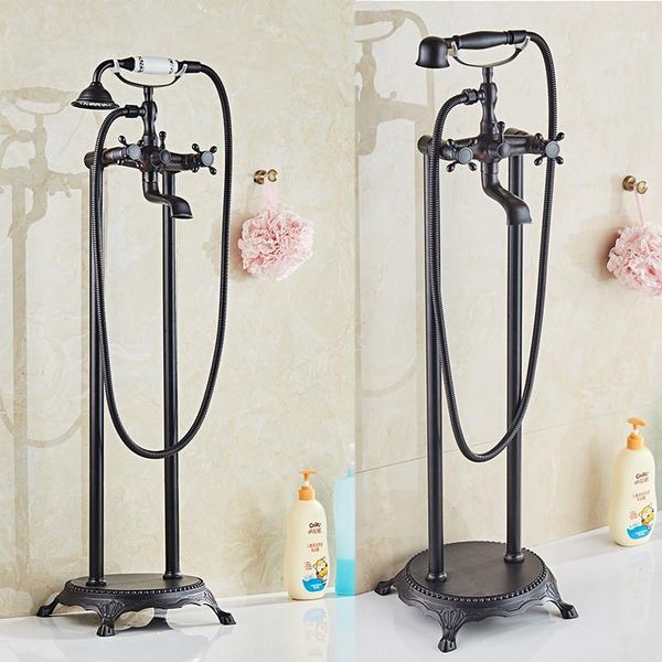 bathtub faucet brass bathtub mixer tap with hand shower floor standing style dual handle black bathroom bath shower faucet set1
bathtub faucet brass bathtub mixer tap with hand shower floor standing style dual handle black bathroom bath shower faucet set1