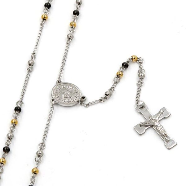 1 catholic religious women&men gold white colour plated christian virgin mary rosary necklace jewelry jesus cross pendant, Silver
1 catholic religious women&men gold white colour plated christian virgin mary rosary necklace jewelry jesus cross pendant, Silver
