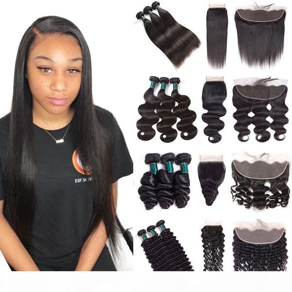 10a brazilian remy human hair 3 bundles with 4*4 closure or 13*4 lace frontal straight body loose deep water wave curly, Black
10a brazilian remy human hair 3 bundles with 4*4 closure or 13*4 lace frontal straight body loose deep water wave curly, Black