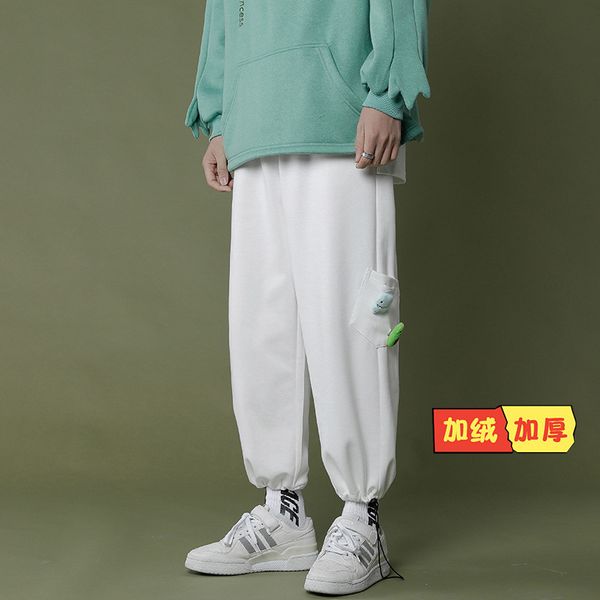 yemi style plush sweatpants men's autumn and winter harajuku style pocket pants fashion brand legged casual pants, Black
yemi style plush sweatpants men's autumn and winter harajuku style pocket pants fashion brand legged casual pants, Black